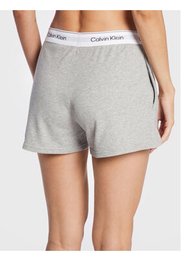 Calvin Klein Underwear Szorty piżamowe 000QS6871E Szary Regular Fit. Kolor: szary. Materiał: syntetyk, bawełna