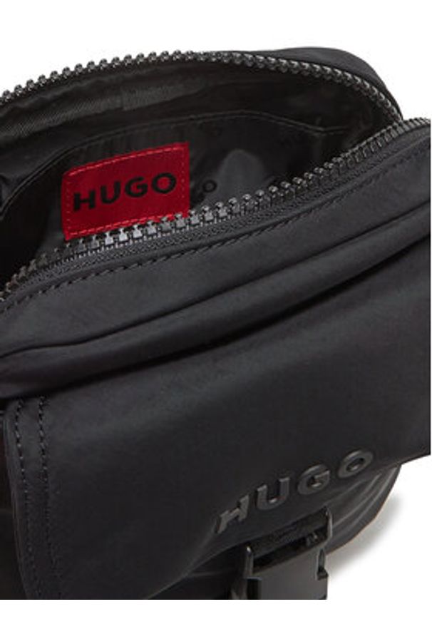 Hugo - HUGO Saszetka Marsel 50547276 Czarny. Kolor: czarny. Materiał: materiał