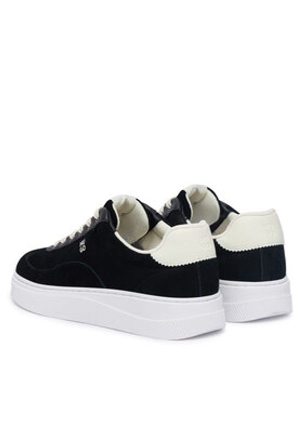Hugo - HUGO Sneakersy Lyzz 50563568 Czarny. Kolor: czarny. Materiał: skóra, zamsz