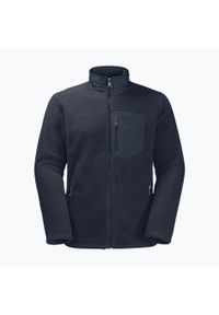 Bluza polarowa męska Jack Wolfskin Kingsway. Kolor: niebieski. Materiał: polar. Sport: turystyka piesza #2