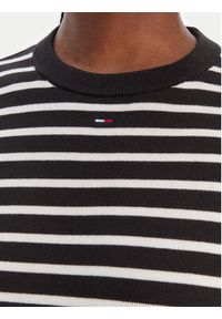 Tommy Jeans Sweter Essential DW0DW20159 Czarny Regular Fit. Kolor: czarny. Materiał: bawełna #4