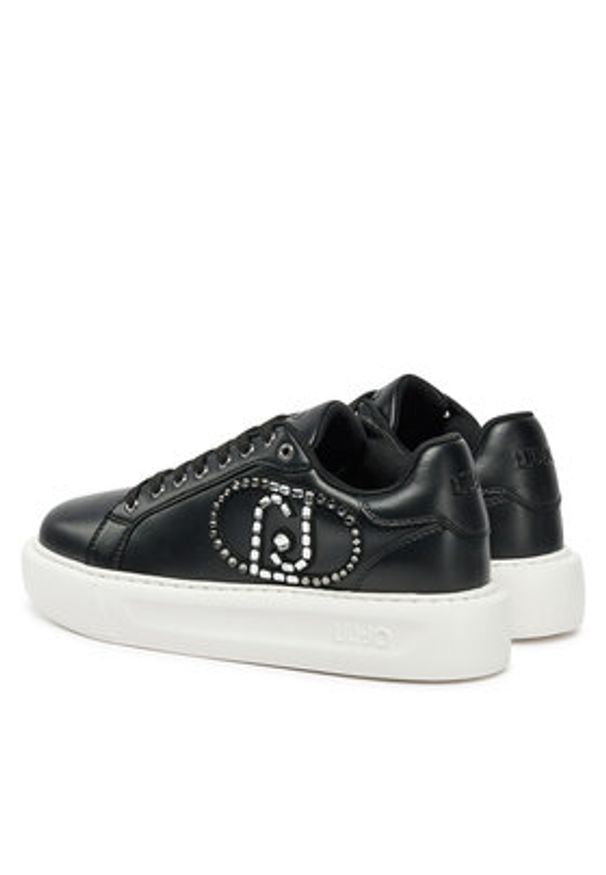 Liu Jo Sneakersy BA5007 EX014 Czarny. Kolor: czarny. Materiał: skóra