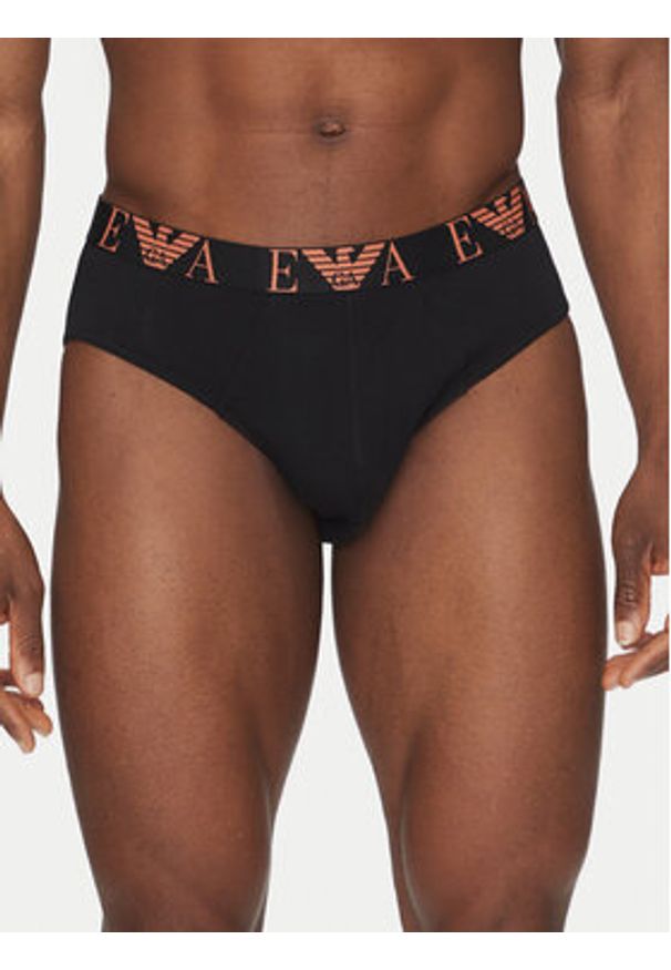 Emporio Armani Underwear Komplet 3 par slipów EM000258 AF10778 MC061 Czarny. Kolor: czarny. Materiał: bawełna