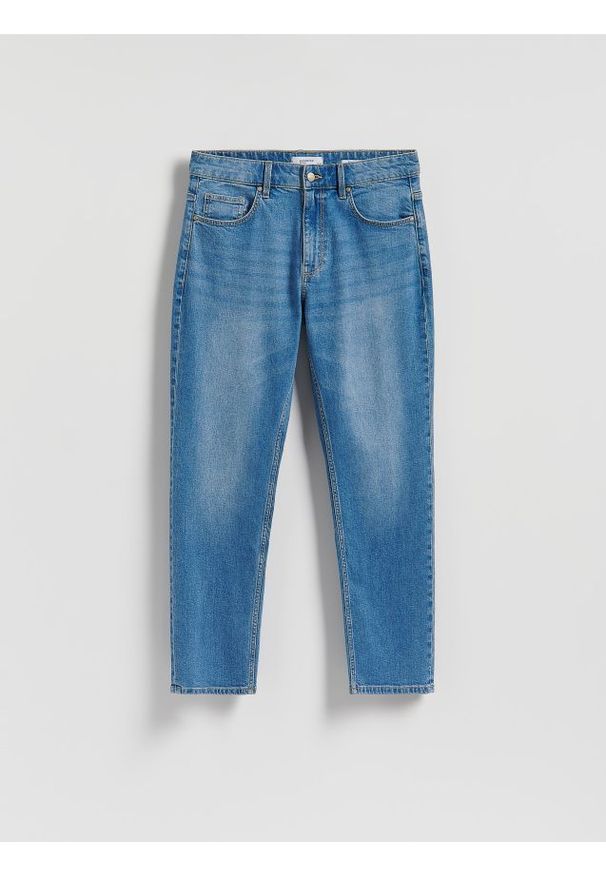 Reserved - Jeansy straight fit - niebieski. Kolor: niebieski