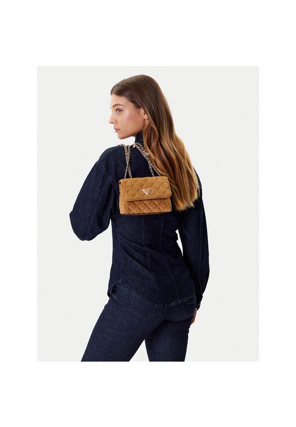 Torebka Guess. Kolor: brązowy