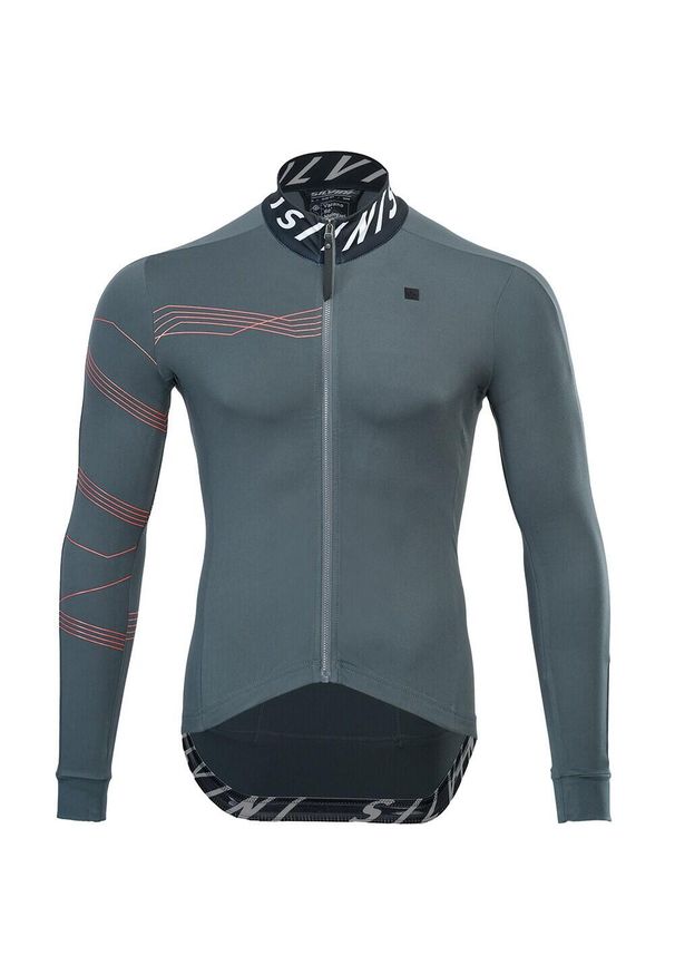 Dżersej z długim rękawem Silvini Varano. Kolor: szary, brązowy, wielokolorowy, zielony. Materiał: jersey. Długość rękawa: długi rękaw. Długość: długie. Sezon: zima. Sport: kolarstwo