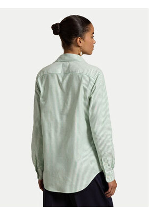 Polo Ralph Lauren Koszula 211941508007 Zielony Slim Fit. Typ kołnierza: polo. Kolor: zielony. Materiał: bawełna