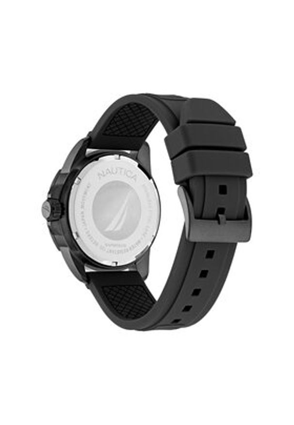 Nautica Zegarek NAPNRS402 Czarny. Kolor: czarny