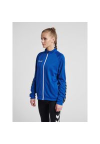 Kurtka damska Hummel Zip hmlAUTHENTIC Poly. Kolor: niebieski. Materiał: poliester. Sport: fitness