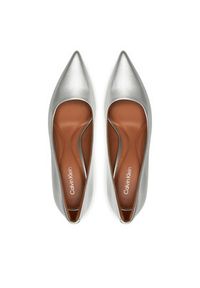 Calvin Klein Szpilki Heel Pump 90 - Met HW0HW02431 Srebrny. Kolor: srebrny. Materiał: skóra. Obcas: na szpilce #3