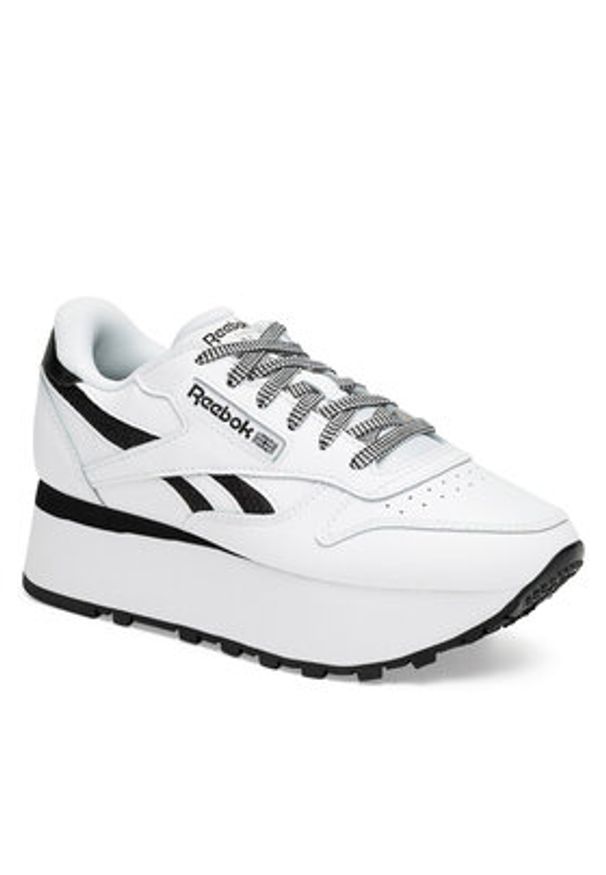 Reebok Sneakersy CLASSIC LEATHER TRIPLE LIFT 100209620 Biały. Kolor: biały. Materiał: skóra. Model: Reebok Classic