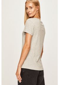Calvin Klein Jeans - T-shirt J20J207879. Okazja: na co dzień. Kolor: szary. Materiał: dzianina. Wzór: nadruk. Styl: casual #2