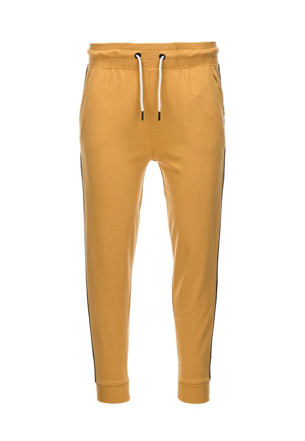 Żółte spodnie Ombre Clothing