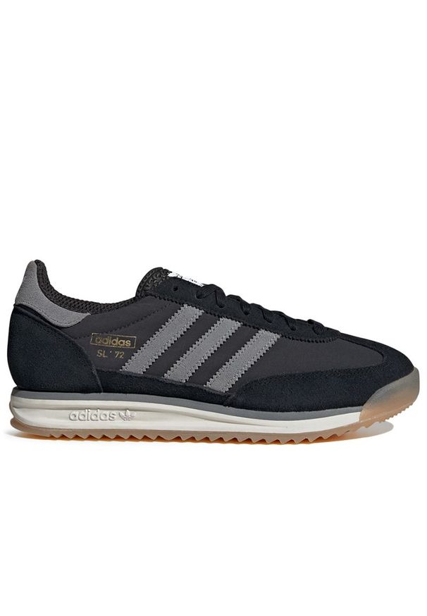 Adidas - Buty adidas Originals SL RS 72 JH5098 - czarne. Okazja: na uczelnię. Zapięcie: pasek. Kolor: czarny. Materiał: guma, zamsz, nylon. Szerokość cholewki: normalna. Wzór: aplikacja, paski. Sezon: lato