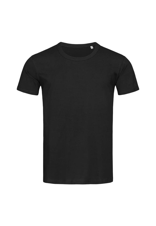 Stedman - Męska Koszulka Ben Z Okrągłym Dekoltem. Kolor: czarny. Sport: turystyka piesza