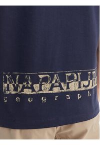 Napapijri Polo E-Reflect NP0A4H4B Granatowy Relaxed Fit. Typ kołnierza: polo. Kolor: niebieski. Materiał: bawełna #4