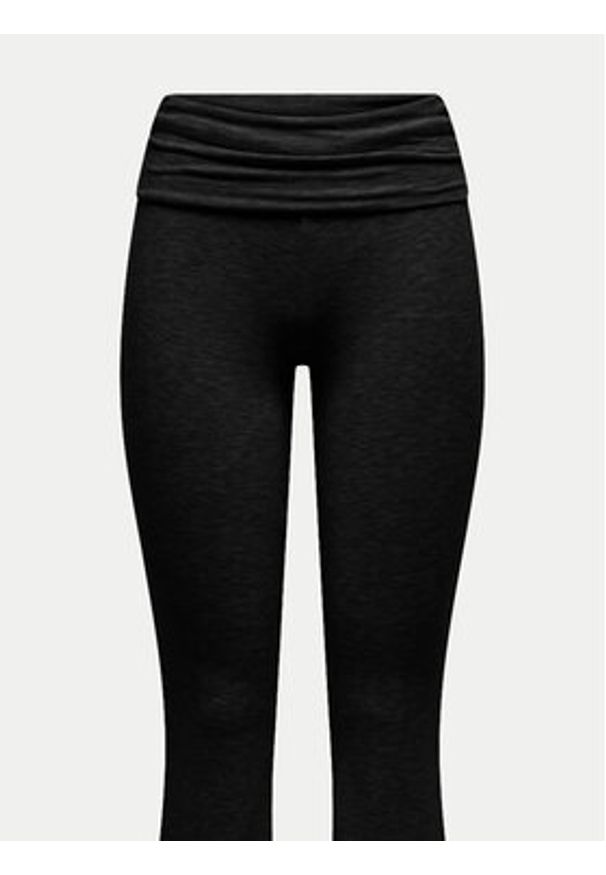 only - ONLY Legginsy Glamour 15339771 Czarny Slim Fit. Kolor: czarny. Materiał: syntetyk, wiskoza. Styl: glamour