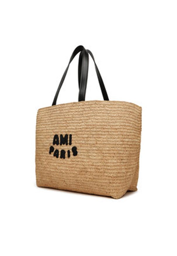 AMI PARIS - AMI Paris Torebka ULL033.AW0077 Beżowy. Kolor: beżowy. Styl: street