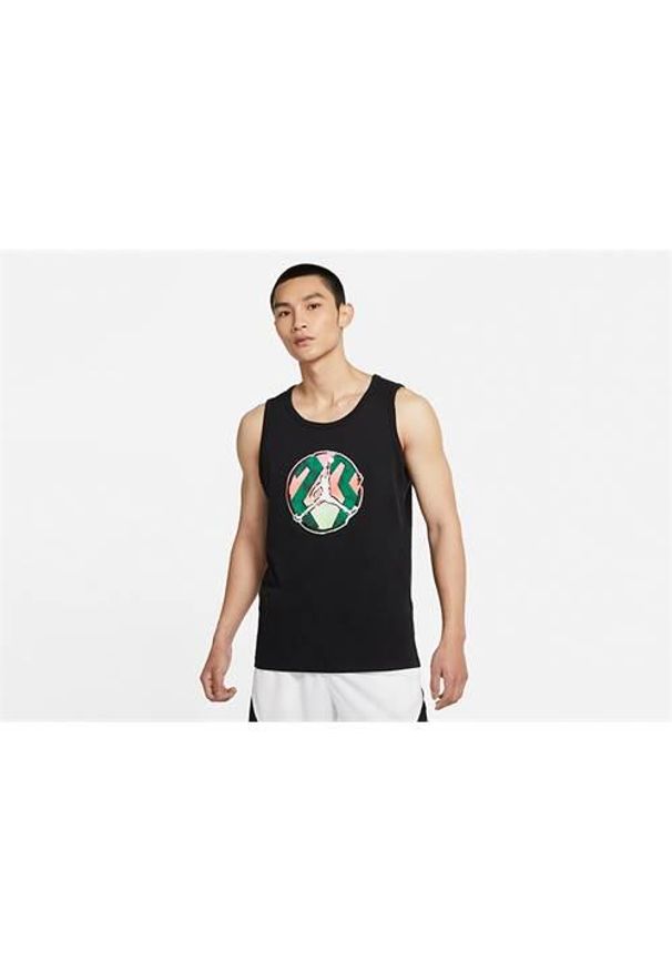 Koszulka sportowa męska Nike Air Jordan Sport Dna. Kolor: czarny. Materiał: bawełna. Długość rękawa: bez rękawów. Styl: sportowy