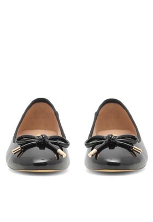 Jenny Fairy Baleriny WYL04106-1 Czarny. Kolor: czarny. Materiał: skóra