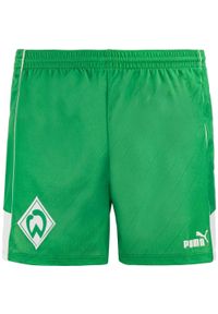 Puma Męskie Szorty Piłkarskie - Oddychające i Wydajne. Kolor: fioletowy. Materiał: poliester. Sport: piłka nożna