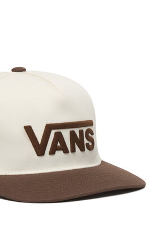Vans Czapka z daszkiem Drop V Logo Snapback VN000QAHFST1 Brązowy. Kolor: brązowy. Materiał: bawełna