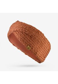 WEDZE - Opaska na głowę Quechua Wavy 500. Kolor: brązowy. Materiał: akryl, materiał, poliester, elastan. Sezon: zima. Styl: sportowy #1