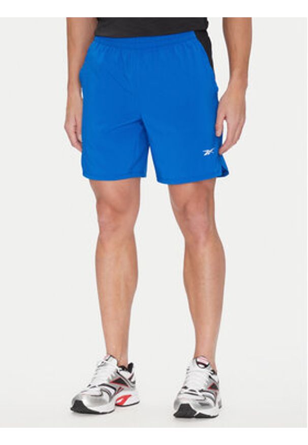 Reebok Szorty sportowe 112634 Niebieski Regular Fit. Kolor: niebieski. Materiał: syntetyk