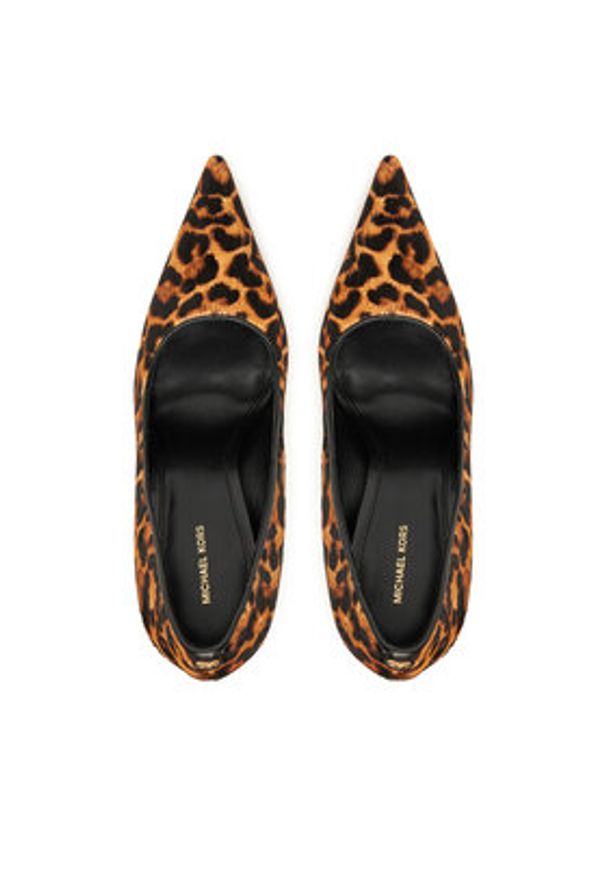 MICHAEL Michael Kors Szpilki Elyse 40F5EYHP1H Brązowy. Kolor: brązowy. Materiał: skóra. Obcas: na szpilce