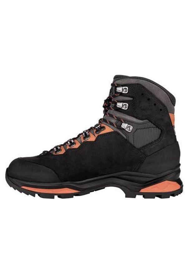Buty trekkingowe męskie Lowa Camino Evo Gtx. Wysokość cholewki: za kostkę. Zapięcie: sznurówki. Kolor: czarny. Materiał: guma, skóra, tkanina, materiał, syntetyk. Szerokość cholewki: normalna