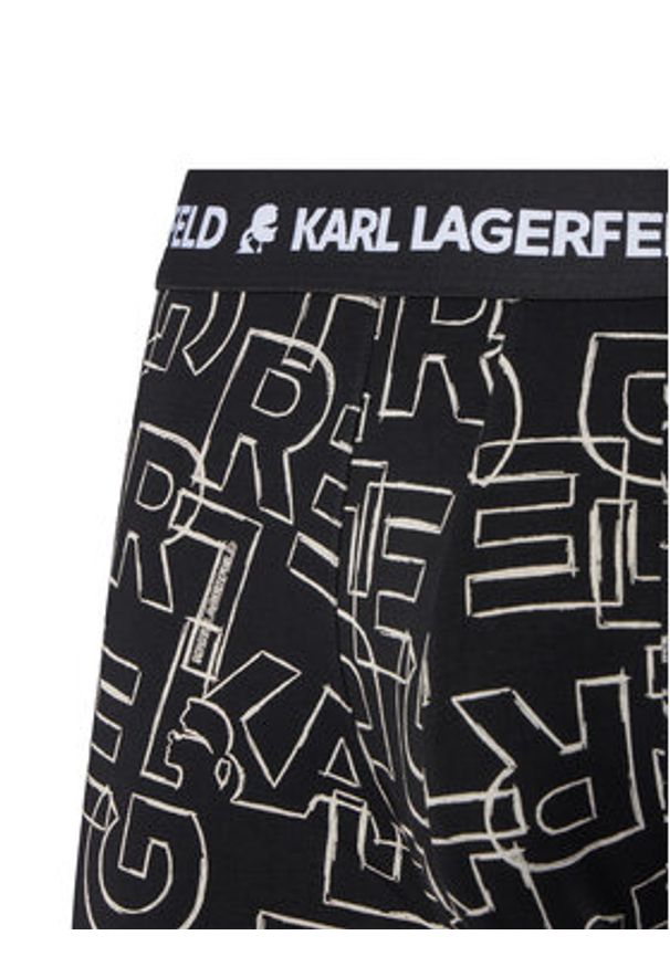 Karl Lagerfeld - KARL LAGERFELD Komplet 3 par bokserek A3M47014 Czarny. Kolor: czarny. Materiał: bawełna