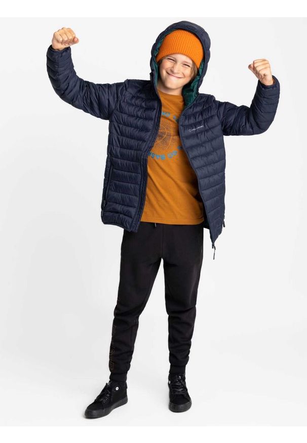 Volcano - Lekka kurtka chłopięca z wypełnieniem bambusowym J-ROLLO JUNIOR + pokrowiec. Kolor: niebieski. Materiał: materiał, poliamid, włókno, poliester. Sezon: jesień, zima