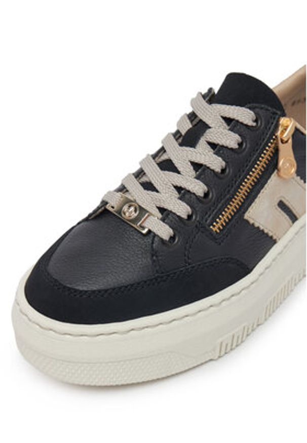 Rieker Sneakersy M1912-00 Czarny. Kolor: czarny. Materiał: skóra