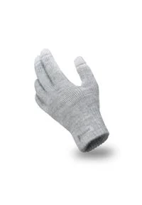 Rękawiczki męskie PaMaMi - Jasnoszary. Kolor: szary. Materiał: akryl. Sezon: zima #1