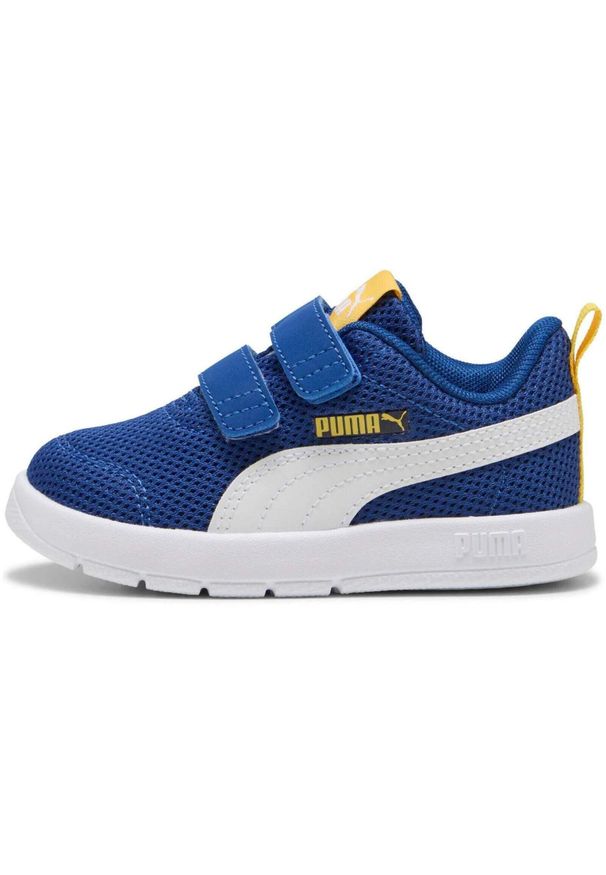Buty sportowe dla dzieci Puma Courtflex V3 Mesh Inf Clyde Royal puma W. Okazja: na uczelnię. Kolor: niebieski. Materiał: mesh. Sport: joga i pilates
