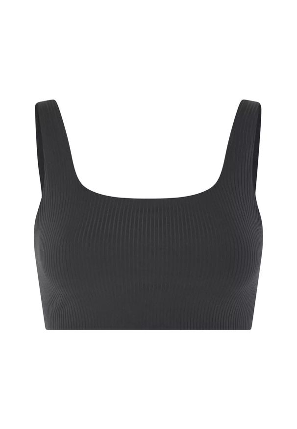 GIRLFRIEND COLLECTIVE - Damski Biustonosz Tommy Ribbed Cropped Bra. Kolor: czarny