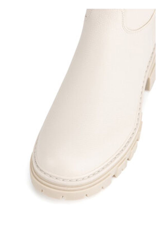 MEXX Oficerki MI001805143W Beżowy. Kolor: beżowy. Materiał: skóra