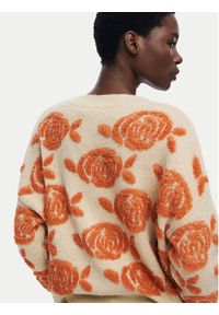 Desigual Kardigan Carter 25WWJF22 Beżowy Relaxed Fit. Kolor: beżowy. Materiał: syntetyk #2
