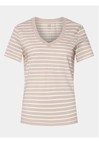 GAP - Gap T-Shirt 740140-58 Beżowy Regular Fit. Kolor: beżowy. Materiał: bawełna #5