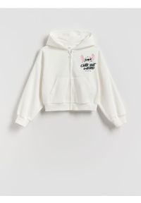 Reserved - Bluza Lilo i Stitch - beżowy. Kolor: beżowy. Materiał: dzianina, bawełna. Długość: krótkie #1