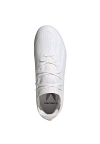 Adidas - Buty piłkarskie adidas X Crazyfast.3 Fg Jr ID9353 białe. Zapięcie: sznurówki. Kolor: biały. Materiał: syntetyk. Sport: piłka nożna