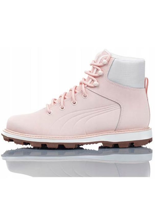 Buty do chodzenia damskie Puma Desierto. Wysokość cholewki: za kostkę. Kolor: różowy, wielokolorowy. Materiał: materiał, syntetyk. Szerokość cholewki: normalna. Sport: turystyka piesza