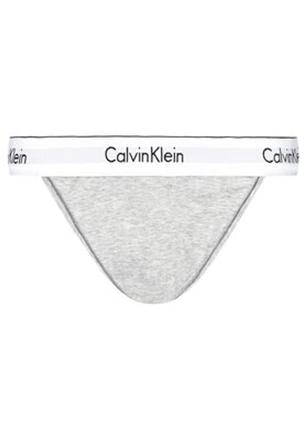 Calvin Klein Underwear Figi klasyczne Tanga 000QF4977A Szary. Kolor: szary. Materiał: bawełna