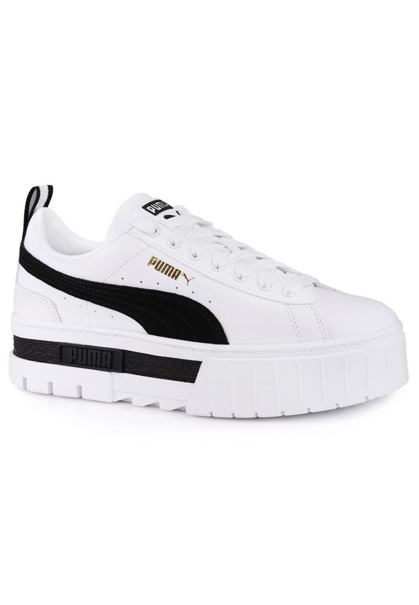 Buty damskie sneakersy sportowe Puma MAYZE LTHR. Kolor: biały, wielokolorowy, czarny