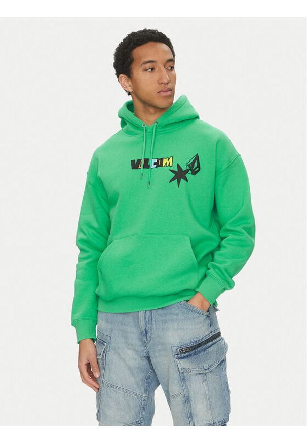 Volcom Bluza Bob Mollema 1 A4112505 Zielony Loose Fit. Kolor: zielony. Materiał: bawełna