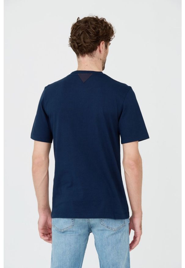 Aeronautica Militare - AERONAUTICA MILITARE Granatowy bawełniany męski t-shirt, Rozmiar XXL. Kolor: niebieski. Materiał: bawełna