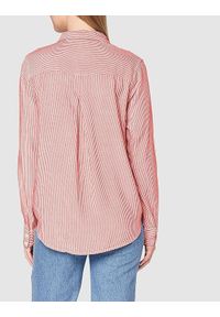 Wrangler - WRANGLER BLOUSE DAMSKA KOSZULA Z DŁUGIM RĘKAWEM PASKI FLAME RED W5Z2TIR06. Długość rękawa: długi rękaw. Długość: długie. Wzór: paski #2