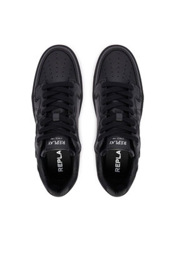Replay - REPLAY Sneakersy GMZ6Z.000.C0005L Czarny. Kolor: czarny. Materiał: skóra