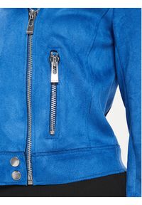 Morgan Kurtka z imitacji skóry 241-GOUSMI Niebieski Straight Fit. Kolor: niebieski. Materiał: syntetyk #2