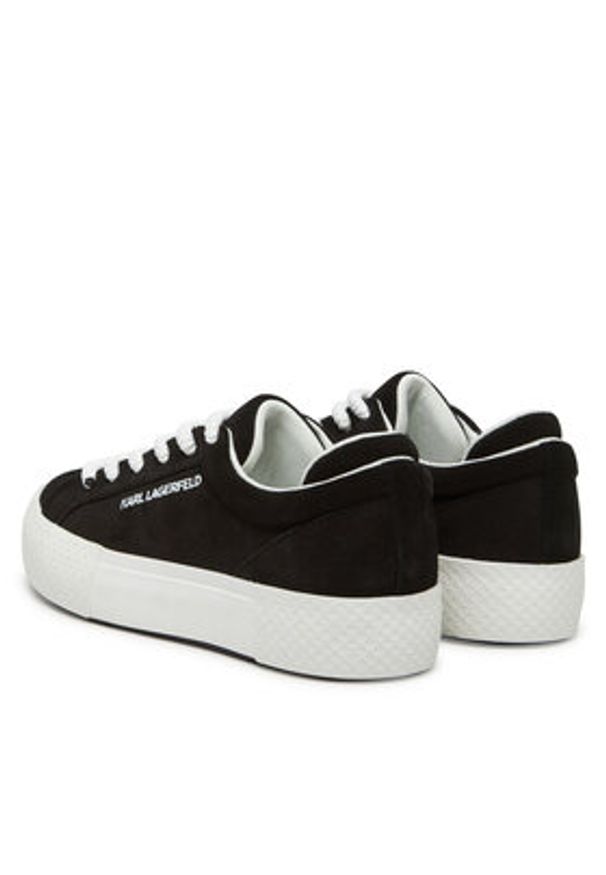 Karl Lagerfeld - KARL LAGERFELD Sneakersy KL50722 Czarny. Kolor: czarny. Materiał: zamsz, skóra